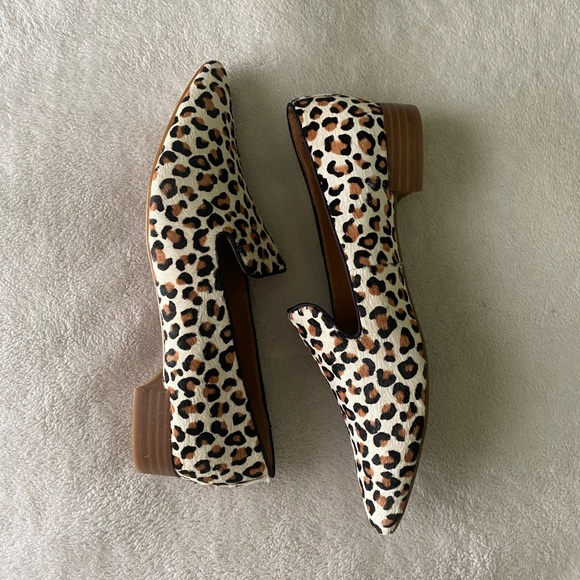 New! Nine West Calf Hair Cheetah Print Loafers in size 6.5 - Picture 4 of 7